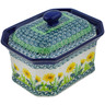 Polish Pottery Cake Box 6&quot; Sweet Summer