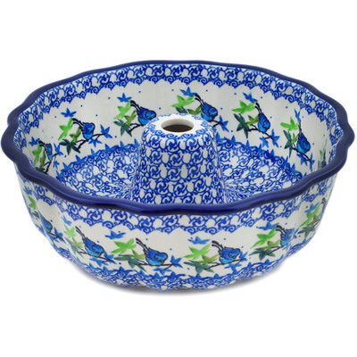 Polish Pottery Cake Mould 10&quot; Birdy Babies