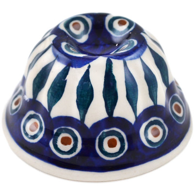 Polish Pottery Cake Mould 3&quot; Peacock