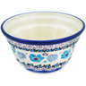 Polish Pottery Cake Mould 5&quot; Blooming Blues