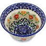 Polish Pottery Cake Mould 5&quot; Wave Of Flowers