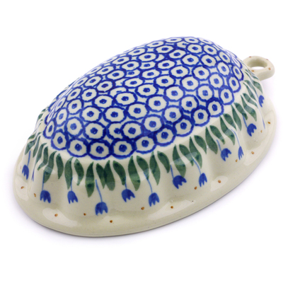 Polish Pottery Cake Mould 7&quot; Water Tulip
