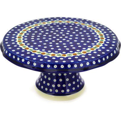 Polish Pottery Cake Stand 12&quot; Mosquito