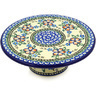 Polish Pottery Cake Stand 8&quot; Lancaster Rose