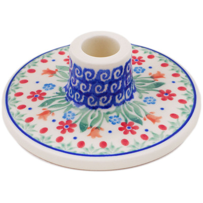 Polish Pottery Candle Holder 0&quot; Babcia&#039;s Garden
