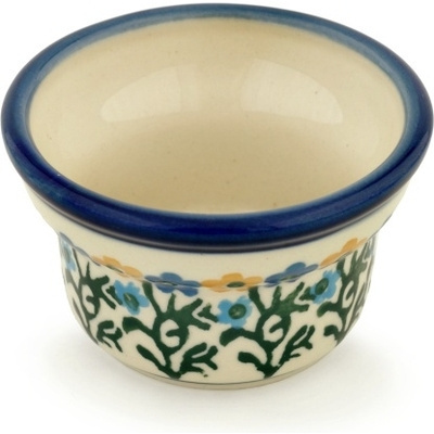Polish Pottery Candle Holder 3&quot; Field Of Wildflowers