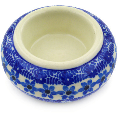 Polish Pottery Candle Holder 3&quot; Floral Summer Wreath