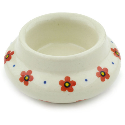 Polish Pottery Candle Holder 3&quot; Flower Shower