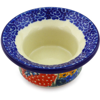 Polish Pottery Candle Holder 3&quot; Garden Delight UNIKAT