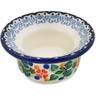 Polish Pottery Candle Holder 3&quot; Springtime Wreath UNIKAT