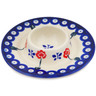 Polish Pottery Candle Holder 4&quot; Blue Eye Spring