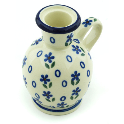 Polish Pottery Candle Holder 4&quot; Daisy Sprinkles