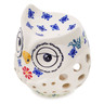 Polish Pottery Candle Holder 4&quot; Last Summer Flowers