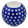 Polish Pottery Candle Holder 4&quot; Lovely Blue Eyes