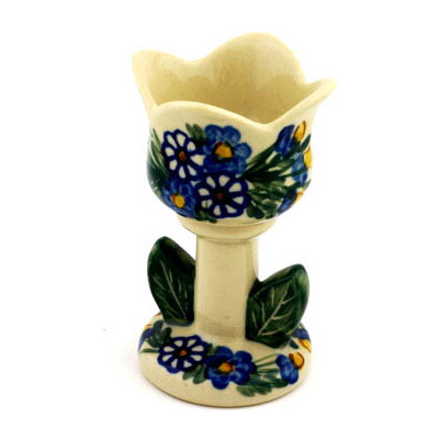 Polish Pottery Candle Holder 4&quot; Magnificent Dream