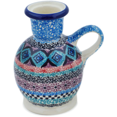 Polish Pottery Candle Holder 4&quot; Mesa UNIKAT