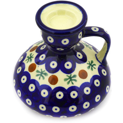 Polish Pottery Candle Holder 4&quot; Mosquito