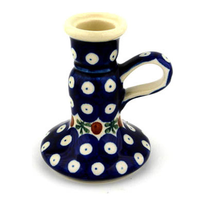Polish Pottery Candle Holder 4&quot; Mosquito