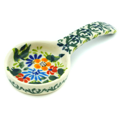 Polish Pottery Candle Holder 4&quot; Scissortail Meadow