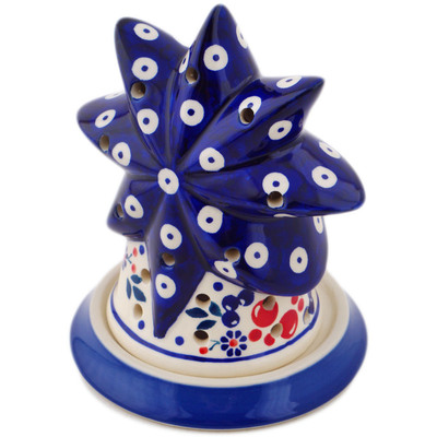 Polish Pottery Candle Holder 5&quot; Burst Of Berries