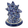 Polish Pottery Candle Holder 5&quot; Flowers On The Lake