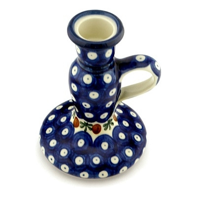 Polish Pottery Candle Holder 5&quot; Mosquito