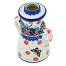 Polish Pottery Candle Holder 5&quot; Spring Butterfly