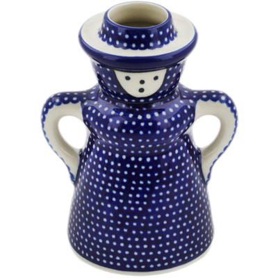 Polish Pottery Candle Holder 5&quot; Starry Night UNIKAT