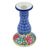 Polish Pottery Candle Holder 6&quot; Blooming Daisies UNIKAT
