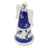 Polish Pottery Candle Holder 6&quot; Happy Day