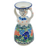 Polish Pottery Candle Holder 6&quot; Midnight Iris UNIKAT