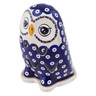 Polish Pottery Candle Holder 6&quot; Peacock Eyes