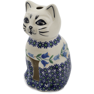 Polish Pottery Candle Holder 6&quot; Sweet Dreams