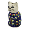 Polish Pottery Candle Holder 6&quot; Waterlily
