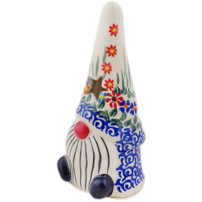 Polish Pottery Candle Holder 7&quot; Blissful Daisy