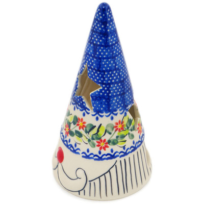 Polish Pottery Candle Holder 7&quot; Elegant Garland