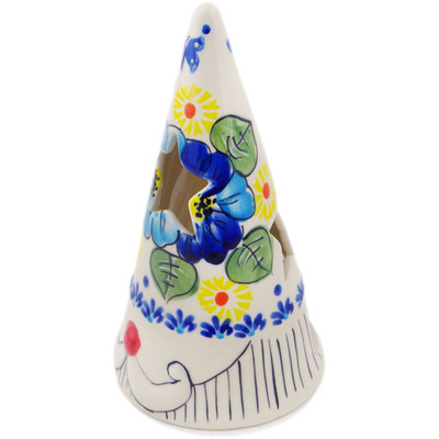 Polish Pottery Candle Holder 7&quot; Endless Summer UNIKAT