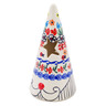 Polish Pottery Candle Holder 7&quot; Fanciful Ladybug