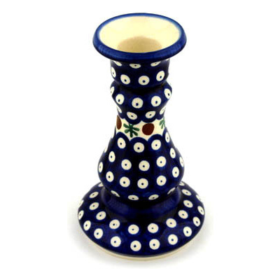 Polish Pottery Candle Holder 7&quot; Mosquito