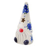 Polish Pottery Candle Holder 7&quot; Poppy Triad