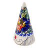 Polish Pottery Candle Holder 7&quot; Poppy Trio UNIKAT