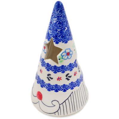 Polish Pottery Candle Holder 7&quot; Sweet Day
