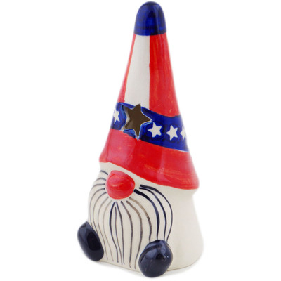 Polish Pottery Candle Holder 7&quot; Usa