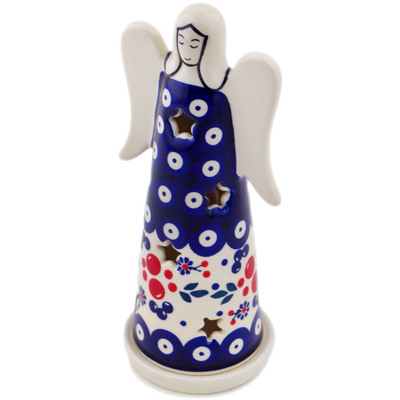 Polish Pottery Candle Holder 8&quot; Burst Of Berries