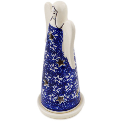 Polish Pottery Candle Holder 8&quot; North Star