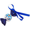 Polish Pottery Candy Ornament 3" Blue Chain UNIKAT