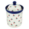 Polish Pottery Canister 8&quot; Auntie Em Scarlet