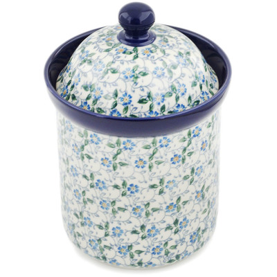 Polish Pottery Canister 8&quot; Summer Wind