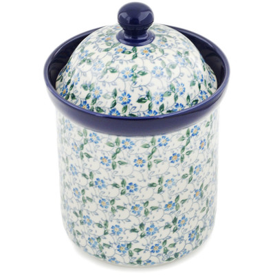 Polish Pottery Canister 8&quot; Summer Wind