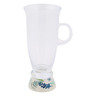 Polish Pottery Cappuccino Glass 10 oz Fern Frenzy UNIKAT